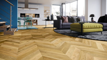 Паркетна дошка Barlinek Французька ялинка Дуб Caramel Chevron