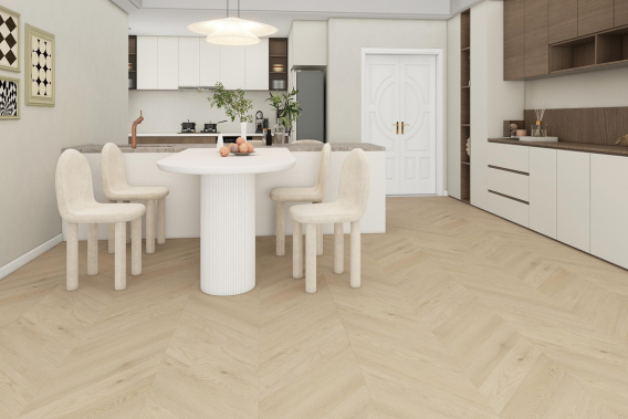 Кварц виниловый пол BLISSGROUND Chevron Line Dream