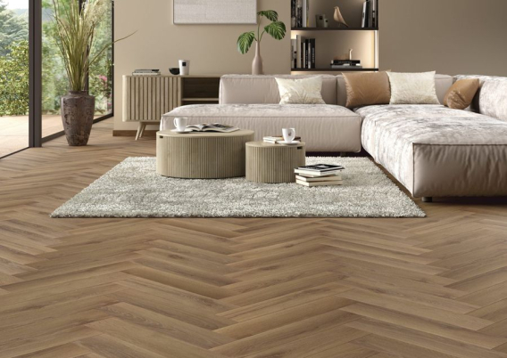 Кварц вінілова підлога HORIZON HERRINGBONE Брегансон 