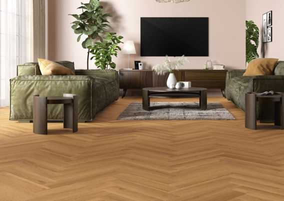 Кварц вінілова підлога HORIZON HERRINGBONE Каравела