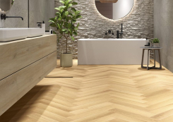 Кварц вінілова підлога HORIZON HERRINGBONE Круазетт 