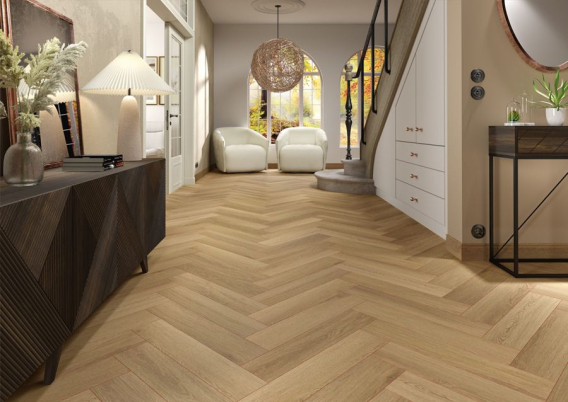 Кварц вінілова підлога HORIZON HERRINGBONE Сілон